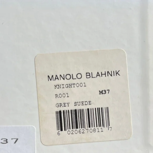 Manolo Blahnik Grey Suede Heeled Boots - Picture 7 of 9